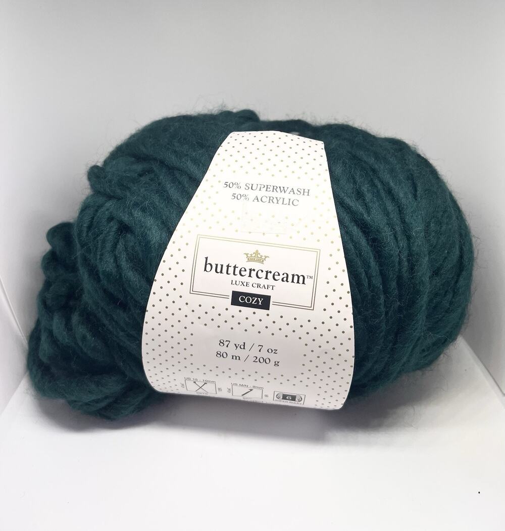 Buttercream Luxe Craft Cozy Yarn, Emerald
